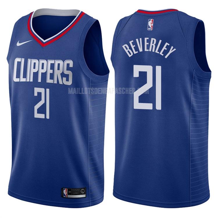 maillot nba homme de los angeles clippers patrick beverley 21 bleu icon