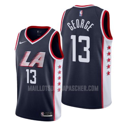 maillot nba homme de los angeles clippers paul george 13 bleu marin city edition