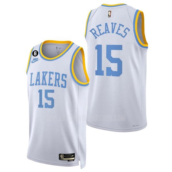 maillot nba homme de los angeles lakers austin reaves 15 blanc classic edition 2022-23