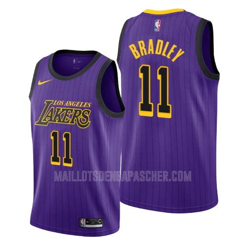 maillot nba homme de los angeles lakers avery bradley 11 violet city edition