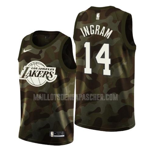 maillot nba homme de los angeles lakers brandon ingram 14 camouflage memorial day 2019