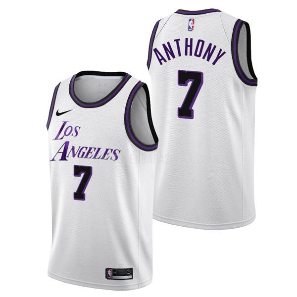 maillot nba homme de los angeles lakers carmelo anthony 7 blanc city edition 2022-23