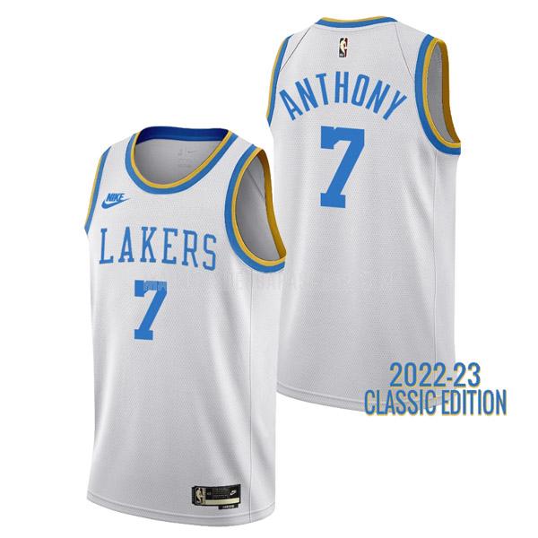 maillot nba homme de los angeles lakers carmelo anthony 7 blanc classic edition 2022-23