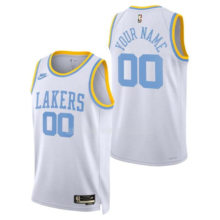 maillot nba homme de los angeles lakers custom blanc classic edition 2023