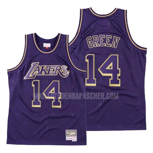 maillot nba homme de los angeles lakers danny green 14 violet throwback 2020