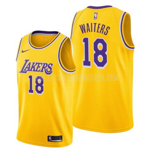 maillot nba homme de los angeles lakers dion waiters 18 jaune icon 2019-20