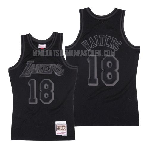 maillot nba homme de los angeles lakers dion waiters 18 noir hardwood classics