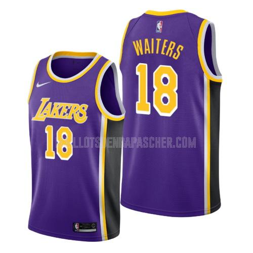 maillot nba homme de los angeles lakers dion waiters 18 violet statement 2019-20