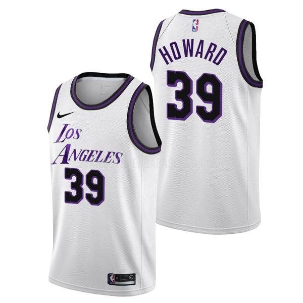 maillot nba homme de los angeles lakers dwight howard 39 blanc city edition 2022-23