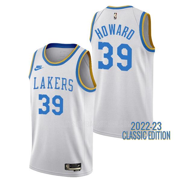 maillot nba homme de los angeles lakers dwight howard 39 blanc classic edition 2022-23