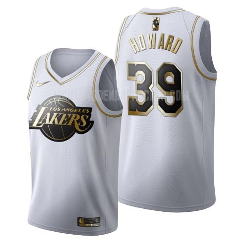 maillot nba homme de los angeles lakers dwight howard 39 blanc or version