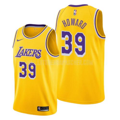 maillot nba homme de los angeles lakers dwight howard 39 jaune icon