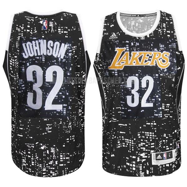 maillot nba homme de los angeles lakers earvin johnson 32 noir city edition