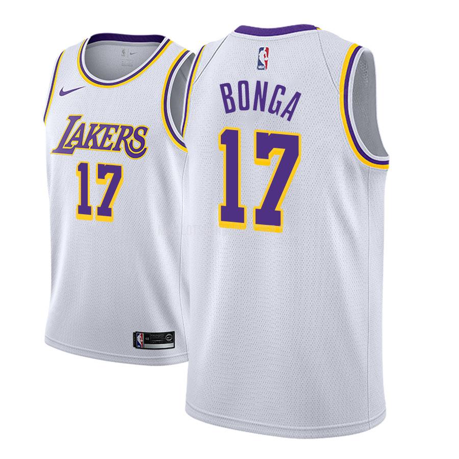 maillot nba homme de los angeles lakers isaac bonga 17 blanc association