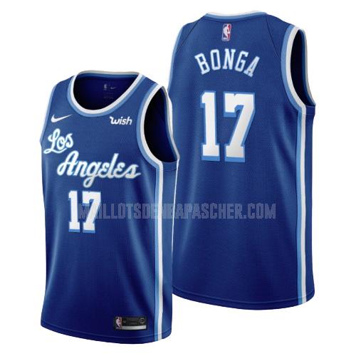 maillot nba homme de los angeles lakers isaac bonga 17 bleu classique swingman