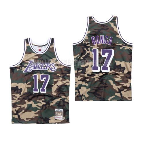 maillot nba homme de los angeles lakers isaac bonga 17 camouflage bosco