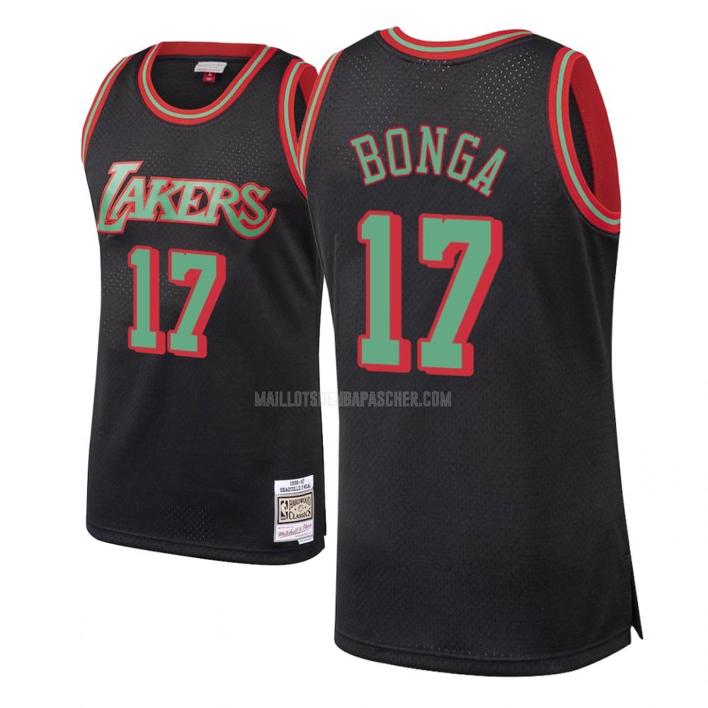 maillot nba homme de los angeles lakers isaac bonga 17 noir hardwood classics