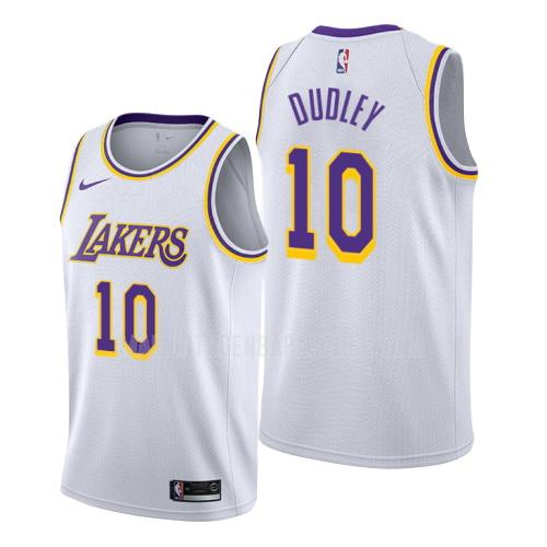 maillot nba homme de los angeles lakers jared dudley 10 blanc association