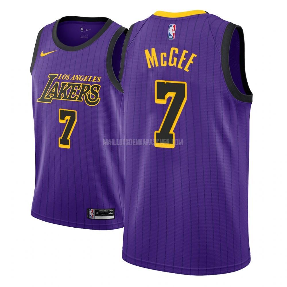 maillot nba homme de los angeles lakers javale mcgee 7 violet city edition