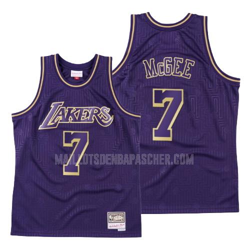 maillot nba homme de los angeles lakers javale mcgee 7 violet throwback 2020