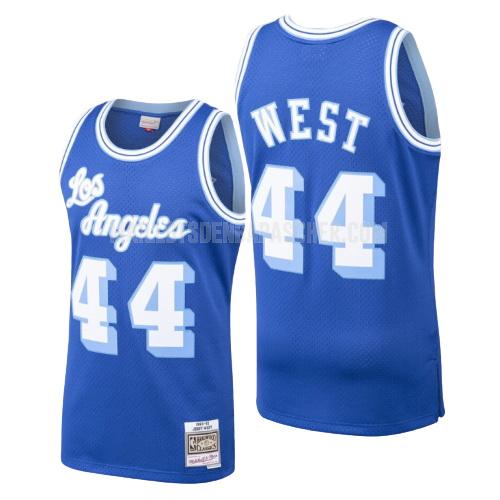 maillot nba homme de los angeles lakers jerry west 44 bleu hardwood classics