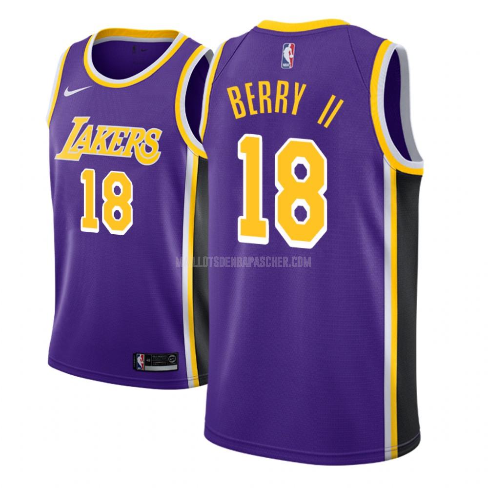 maillot nba homme de los angeles lakers joel berry ii 18 violet statement