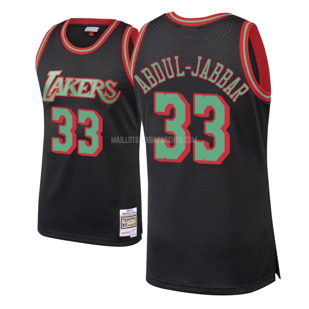 maillot nba homme de los angeles lakers kareem abdul-jabbar 33 noir hardwood classics