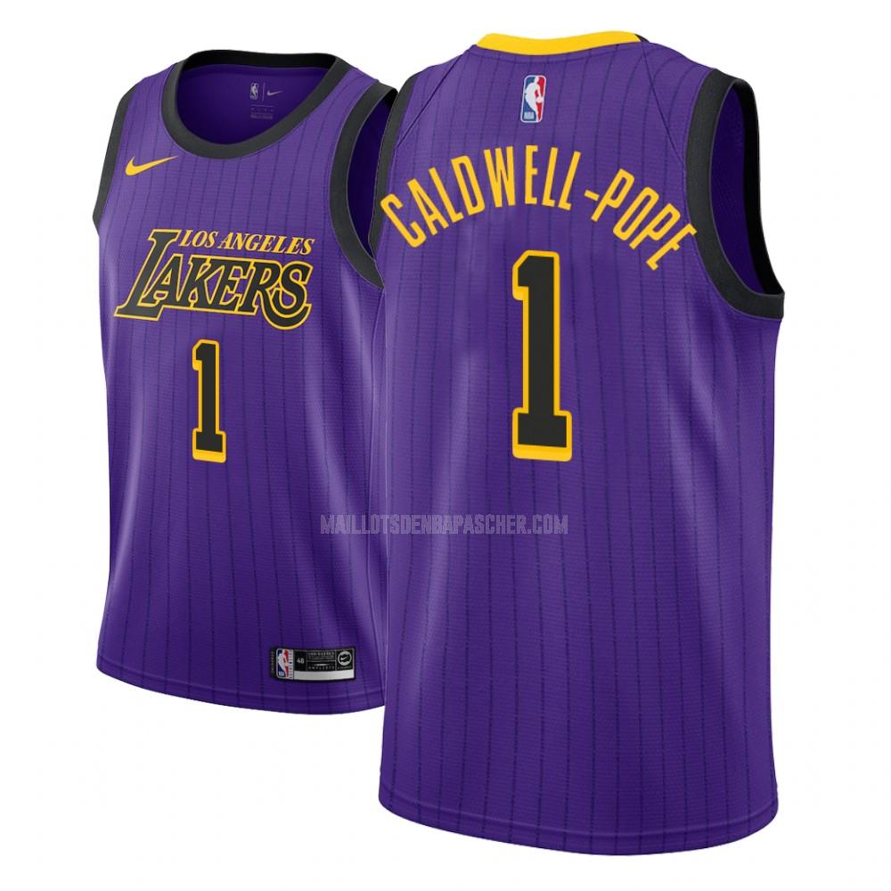 maillot nba homme de los angeles lakers kentavious caldwell-pope 1 violet city edition