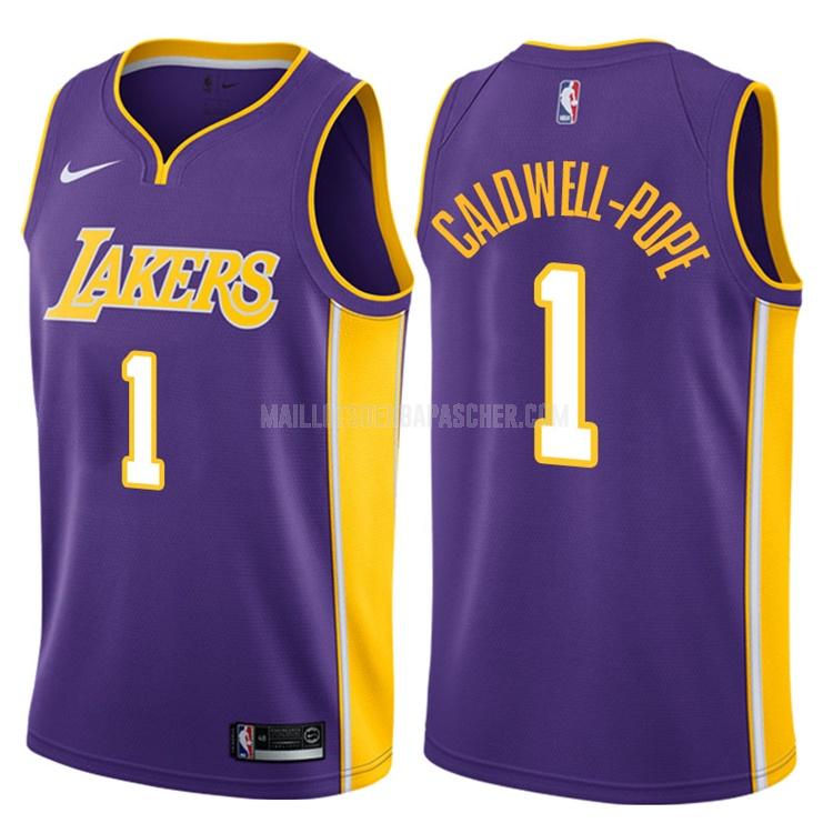 maillot nba homme de los angeles lakers kentavious caldwell-pope 1 violet statement 2017-18