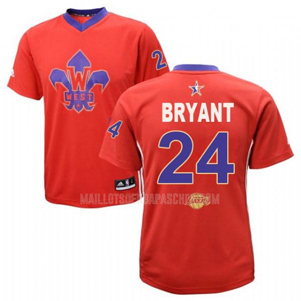 maillot nba homme de los angeles lakers kobe bryant 24 rouge nba all-star 2014