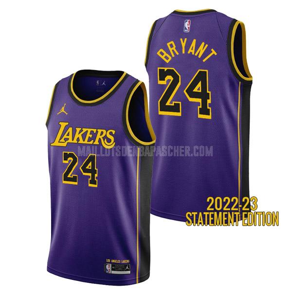 maillot nba homme de los angeles lakers kobe bryant 24 violet statement edition 2022-23