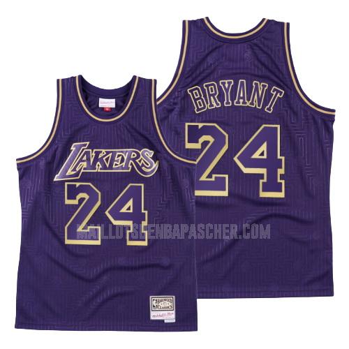 maillot nba homme de los angeles lakers kobe bryant 24 violet throwback 2020