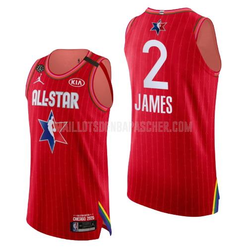 maillot nba homme de los angeles lakers lebron james 2 rouge nba all-star 2020