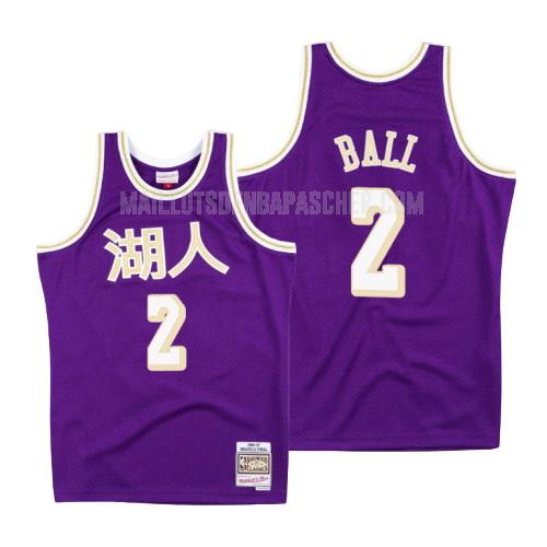maillot nba homme de los angeles lakers lonzo ball 2 violet capodanno cinese