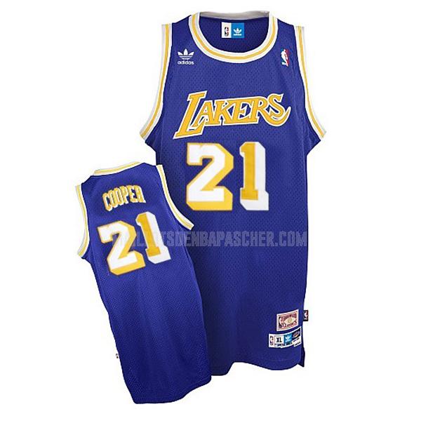 maillot nba homme de los angeles lakers michael cooper 21 violet road