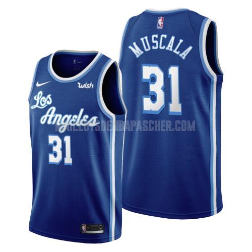 maillot nba homme de los angeles lakers mike muscala 31 bleu classique swingman