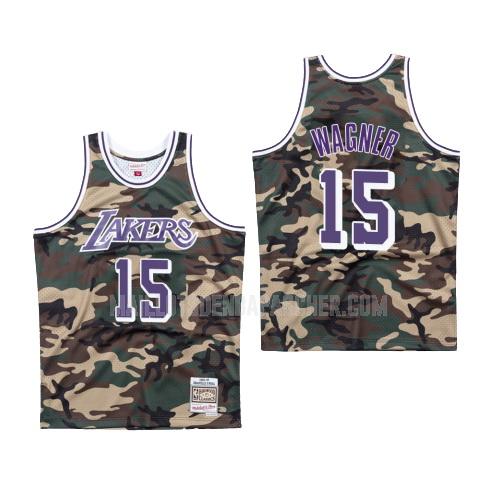 maillot nba homme de los angeles lakers moritz wagner 15 camouflage bosco