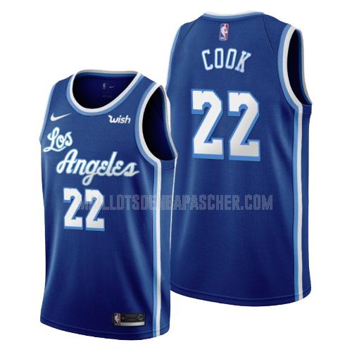 maillot nba homme de los angeles lakers quinn cook 22 bleu classique swingman