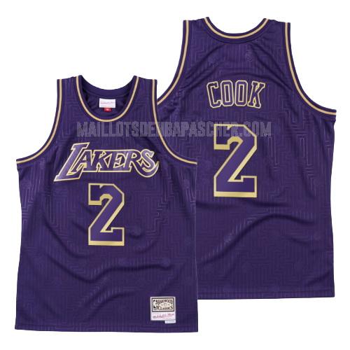 maillot nba homme de los angeles lakers quinn cook 2 violet throwback 2020