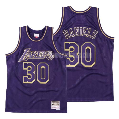 maillot nba homme de los angeles lakers troy daniels 30 violet throwback 2020