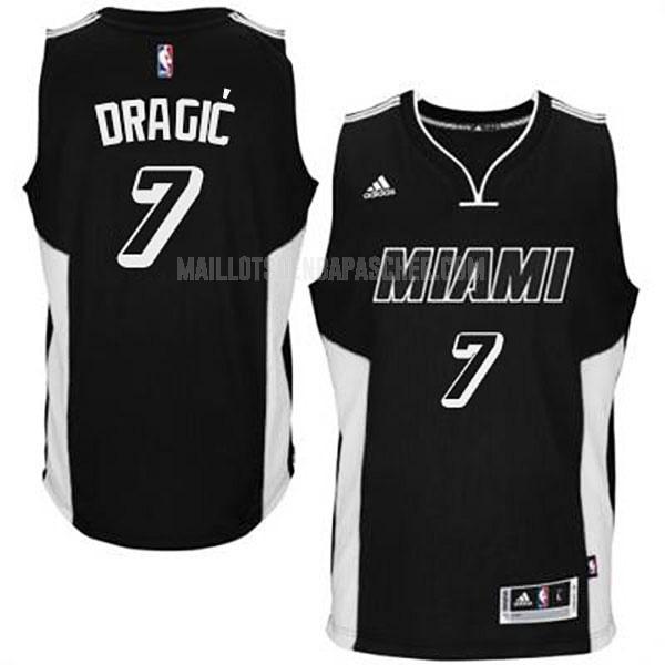 maillot nba homme de miami heat goran dragic 7 noir cravate 2015