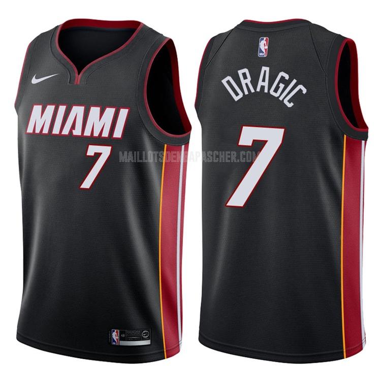 maillot nba homme de miami heat goran dragic 7 noir icon 2017-18