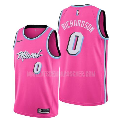 maillot nba homme de miami heat josh richardson 0 rose earned version