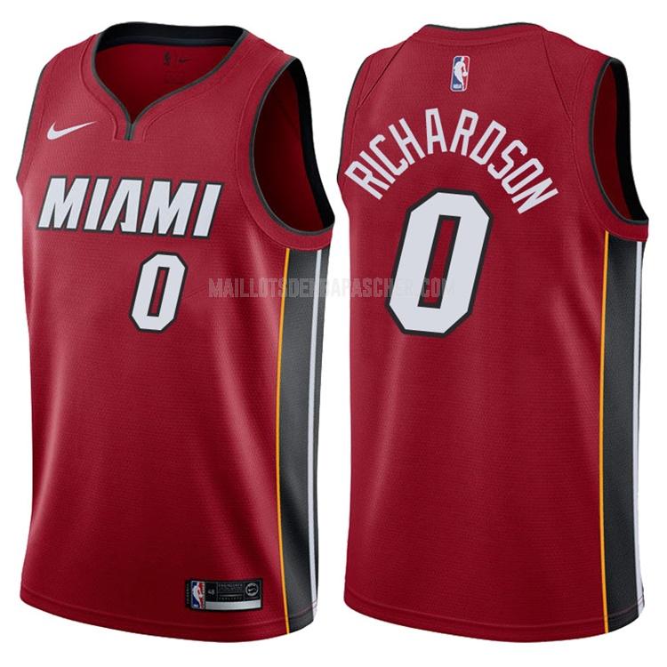 maillot nba homme de miami heat josh richardson 0 rouge statement