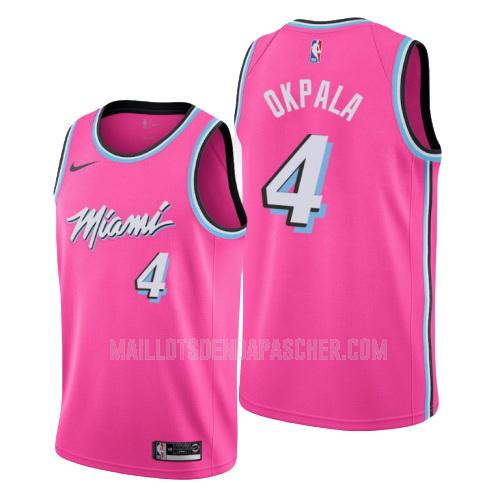 maillot nba homme de miami heat kz okpala 4 rose earned version