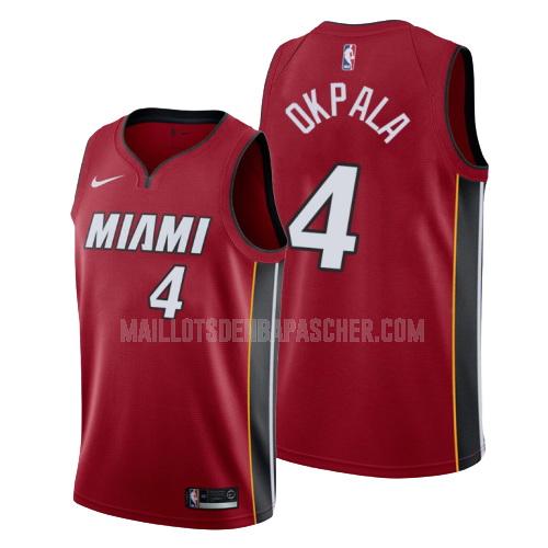 maillot nba homme de miami heat kz okpala 4 rouge statement