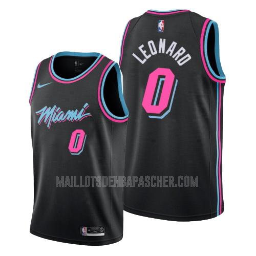 maillot nba homme de miami heat meyers leonard 0 noir city edition