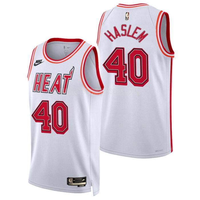 maillot nba homme de miami heat udonis haslem 40 blanc classic edition 2022-23
