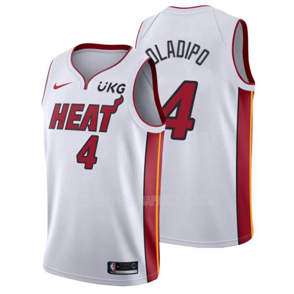 maillot nba homme de miami heat victor oladipo 4 blanc association edition