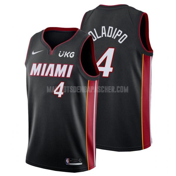 maillot nba homme de miami heat victor oladipo 4 noir icon edition